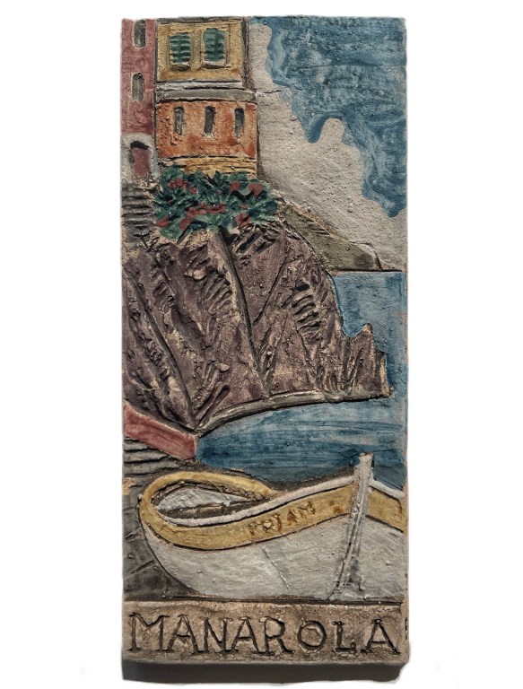 04 Manarola (bassorilievo in terracotta)